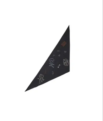 크누스머프 스카프 embroidered scarf