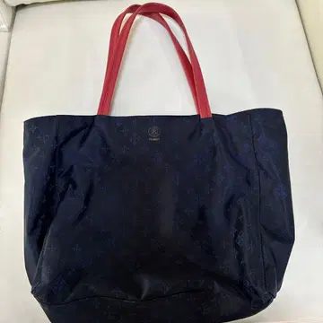 러셋 토트백 네이비 레드