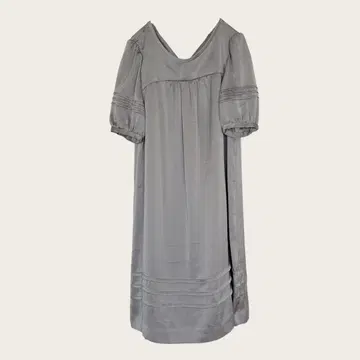 유나이티드 애로우즈 원피스 라운드넥 퍼프 슬리브 무지 M 그린