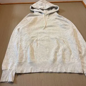 Champion 풀오버 후드티 라이트 그레이 80번