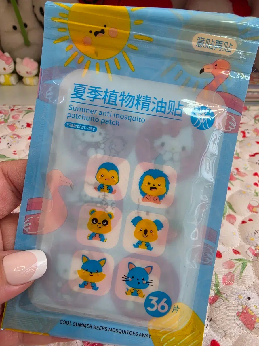 키티 모기 퇴치 스티커