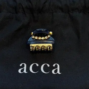 새상품급 acca 헤어 클립 네이비 골드 미니 사이즈
