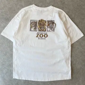 90s 00s BROOKFIELD ZOO 사자 호랑이 레오파드 T셔츠