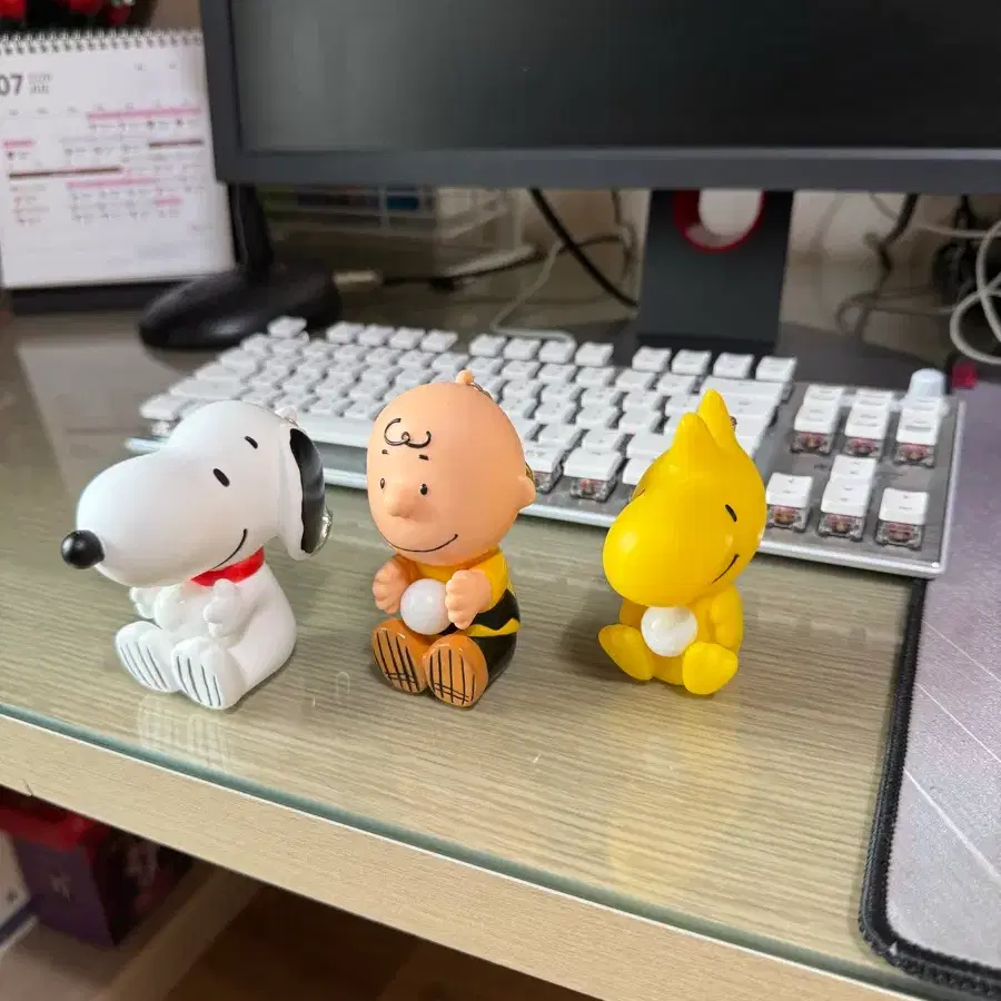 스누피 버블팝 키링 3종