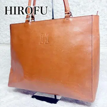 HIROFU 히로프 H 로고 가죽 토트백 A4 숄더 이탈리아제