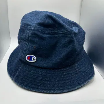 Champion 챔피온 데님 버킷햇 C 로고 자수 모자