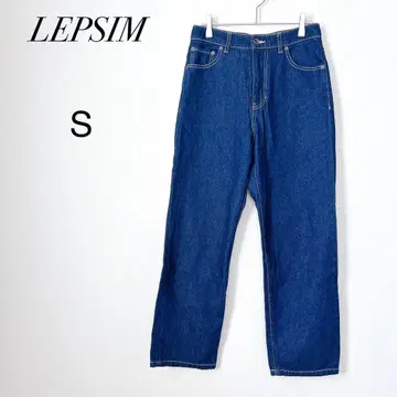 면 100% [렙심] 데님 팬츠 청바지 인디고 S 캐주얼