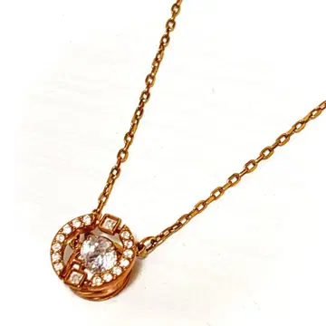 SWAROVSKI 댄싱 크리스탈 목걸이 로즈 골드