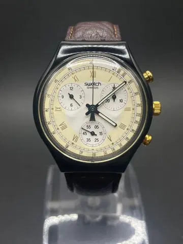 [배터리 교환 완료] Swatch IRONY 크로노그래프 하자품