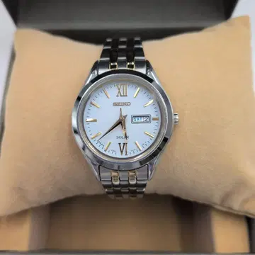 SEIKO 솔라 여성용 손목시계 콤비 컬러