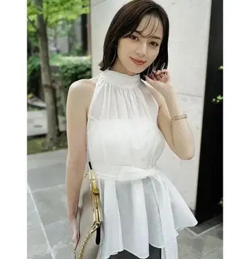 anuans 아뉴앙스 그랜드 플레어 블라우스 화이트