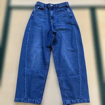 카포크 혼방 데님 코쿤 팬츠 블루 중고 M
