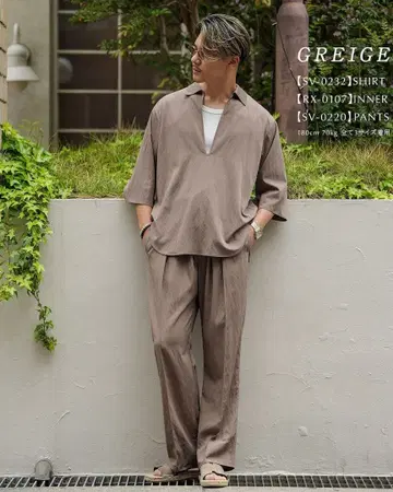 SUAVELE TSUYA SERIES 반팔 셔츠 셋업