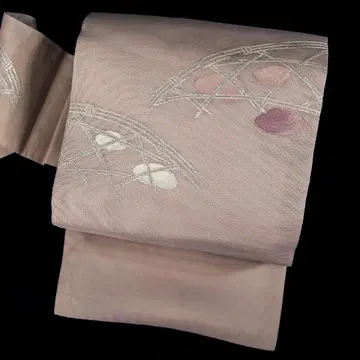 여름 오비 샤 얇은 보라색 순수 실크 9촌 나고야 오비 b685