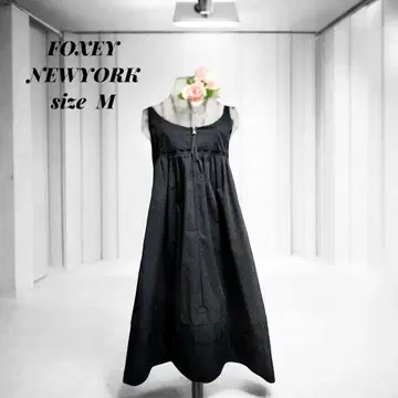[ 새상품급 ] FOXEY NEWYORK 엠파이어 원피스 봄/여름 블랙 M