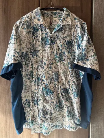 FRAPBOIS 플라보아 꽃무늬 반팔 셔츠 아로하 셔츠