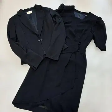 새상품급 도쿄 소와르 x 이긴 블랙 포멀 수트 9호 M 앙상블