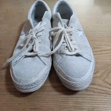 CONVERSE ONE STAR 스웨이드 스니커즈 화이트