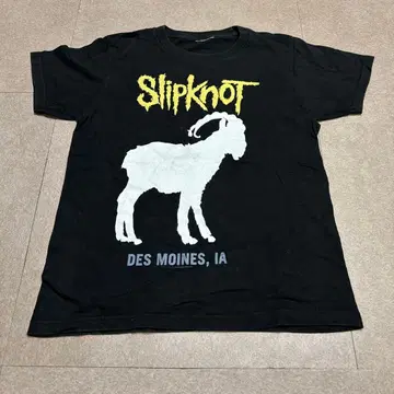 SLIPKNOT WORLD TOUR IOWA 2016 반팔 t셔츠 블랙