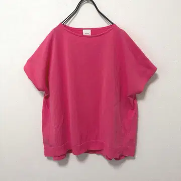 Spick & Span ICE COTTON 프렌치 슬리브 루즈 니트