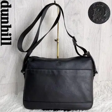 새상품급 dunhill 던힐 로고 가죽 숄더백 블랙