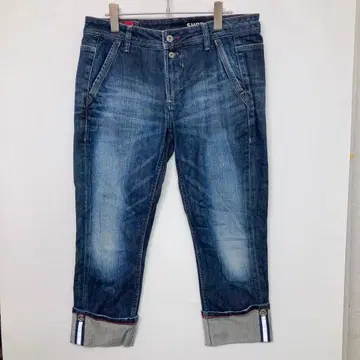 마리떼 프랑소와 저버 GIRBAUD 크롭 기장 롤업 데님 팬츠 M