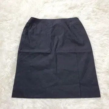 요시에 이나바 린넨 블렌드 타이트 스커트 무릎 기장 네이비 9호 오피스 코디
