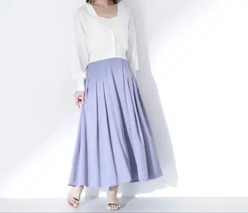 NATURAL BEAUTY BASIC 하이 웨스트 사이드 턱 스커트