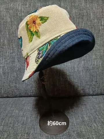 NO 024 리버서블 버킷 햇 (꽃 나비) 후지이 카제 원단