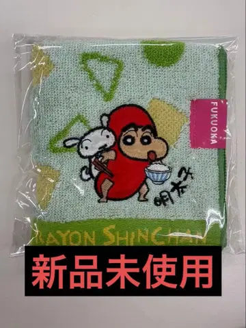 짱구는 못말려(크레용 신짱) 손수건 후쿠오카 한정판 명란젓 이토 준야 미사용 새상품