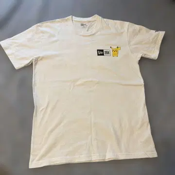 NEW ERA 포켓몬 T셔츠 화이트 L사이즈