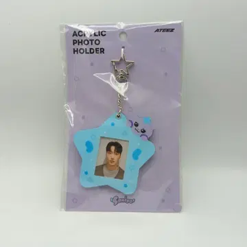 ATEEZ SAN ID 포토카드 홀더 키링