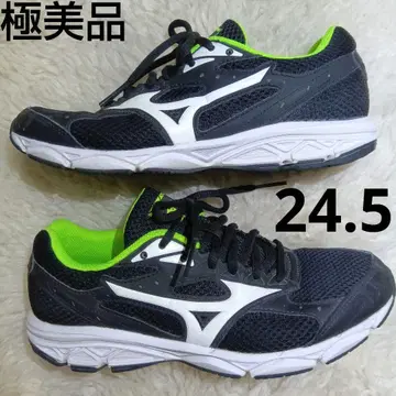 극미품 MIZUNO 맥시마이저 20 스니커즈 24.5cm 블랙