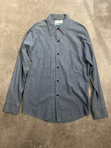 70s Sears 샴브레이 셔츠 M 사이즈 민트급 컨디션