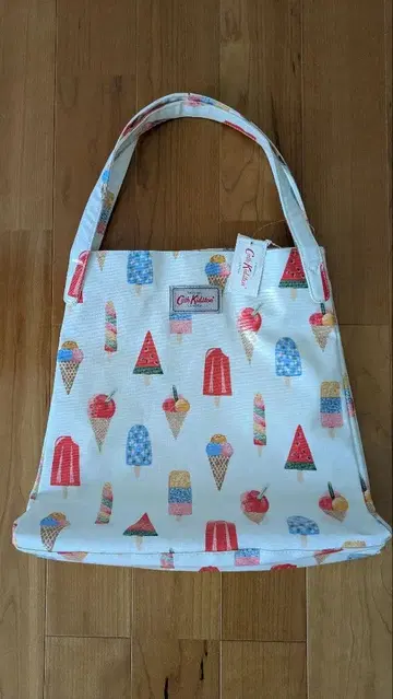 [ 미사용 ] Cath Kidston 토트백 아이스크림 패턴