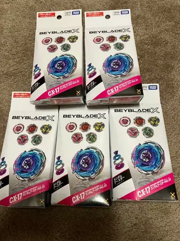 [개봉 미사용품] BEYBLADE X 0 랜덤 01 유니콘 델타 등 5개 세트