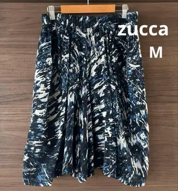 zucca 주카 페인트 아트 패턴 큐롯 블루 계열 M