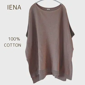이에나 IENA 코튼 기마 판초 풀오버 썸머 니트 하이 게이지 F