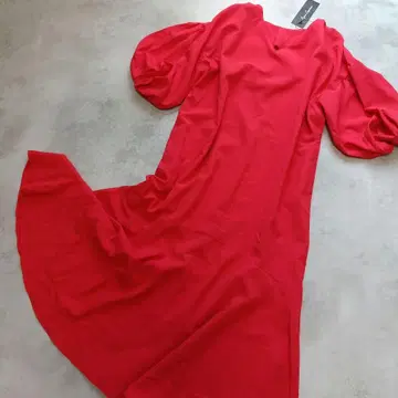 택 포함 미사용 앙코키뉴 2WAY 한눈에 반하는 롱 원피스 벌룬 슬리브