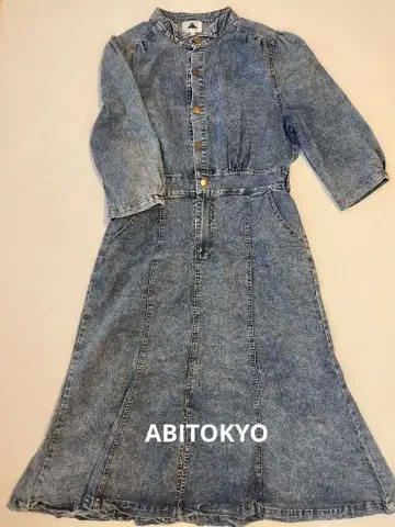 ABITOKYO 데님 7부 소매 원피스 M 사이즈