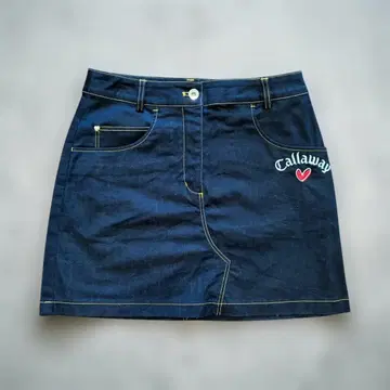 Callaway 여성용 데님 골프 스커트 미니