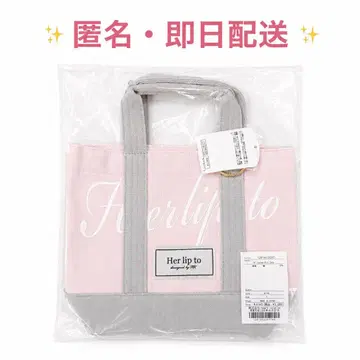 herlipto Canvas Mini Tote 토트백 핑크