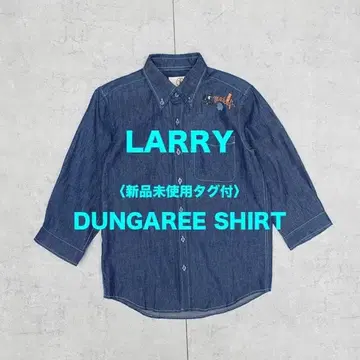 [미사용 새상품 택 포함] LARRY 벙거지 셔츠 NAVY 36 (S)