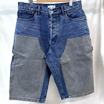 WOKE EDGE Bicolor Double Knee Shorts ( L )
