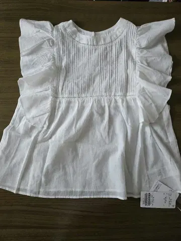프릴 핀턱 블라우스