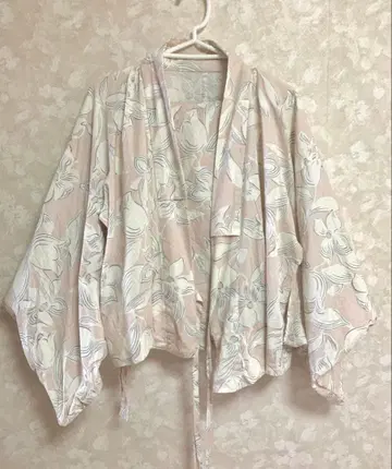 유카타 여성용 세퍼레이트 이부식 옅은 핑크색 오비 포함