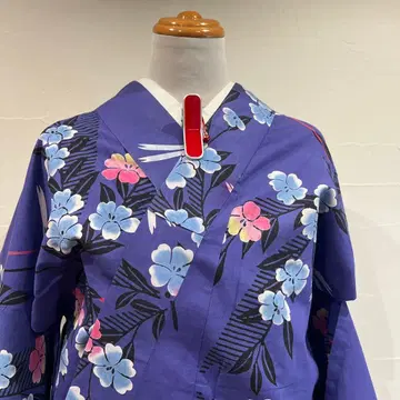 유카타 보라색 계열 잠자리 클래식 레트로 새상품급 중고