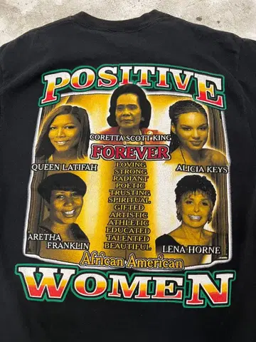 Women of Greatness T셔츠 블랙 raptees
