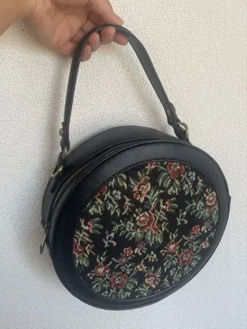 고블랑 패턴 2way 백 블랙