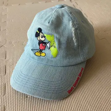 WDW 50주년 기념 디즈니 월드 플로리다 캡 미키 데님
